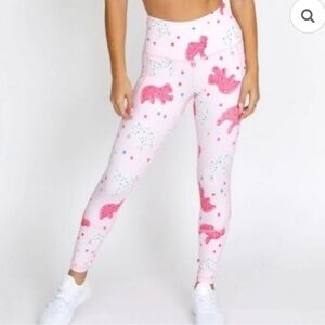 Feed Me Fight Me Elephant Circus Animal Cookie Leggings Size Small RARE